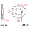 Pignon JT SPROCKETS 14 dents acier pas 428 type 409 DR-Z125