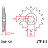 Pignon JT SPROCKETS 14 dents acier pas 420 type 413