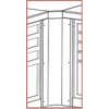 Meuble d'angle BIKE LIFT modèle classique