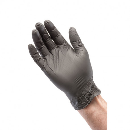 Gants nitrile d’atelier DRAPER noir (100 pièces)