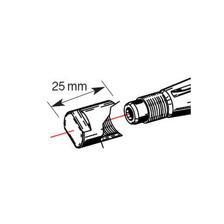 Embout de protection de vilebrequin BUZZETTI M14x1,25/L25mm pour arrache-volant 