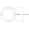 Douille à créneaux JMP pour bras oscillant/chassis Øint.20mm/Øext.27,4mm 4 crans BMW