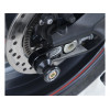 Pions de bras oscillant avec platine R&G RACING noir Triumph