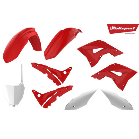 Kit plastique POLISPORT Restyle/couleur origine Honda