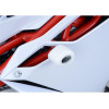 Tampons de protection R&G RACING Aero blanc (sans perçage) MV Agusta F4 1000R