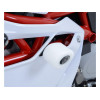 Tampons de protection R&G RACING Aero blanc (sans perçage) MV Agusta F4 1000R