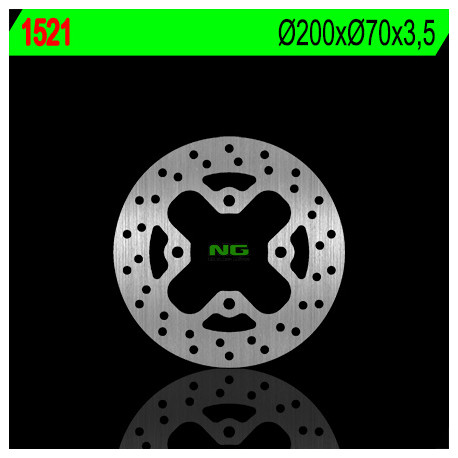 Disque de frein arrière NG 1521 rond fixe Kawasaki KFX450R