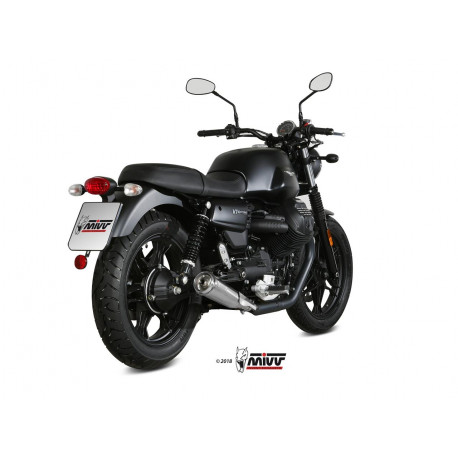 Silencieux MIVV Ghibli inox/casquette inox Moto Guzzi V7 III