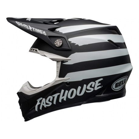 Casque BELL Moto-9 Mips Fasthouse Signia Matte Black/Chrome taille XS