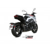 Silencieux MIVV Suono Black inox noir/casquette carbone Suzuki GSX-S1000