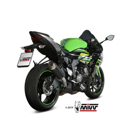 Silencieux MIVV GP Pro inox noir/casquette inox Kawasaki ZX6R 636