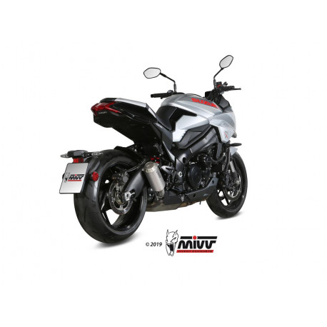 Silencieux MIVV MK3 inox/casquette inox Suzuki GSX-S1000