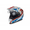 Casque UFO Aries blanc/rouge/bleu taille XS