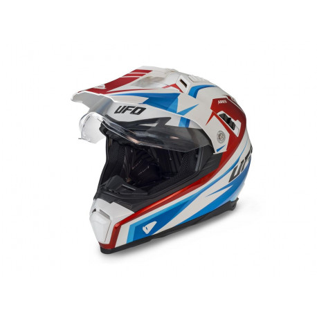 Casque UFO Aries blanc/rouge/bleu taille XL