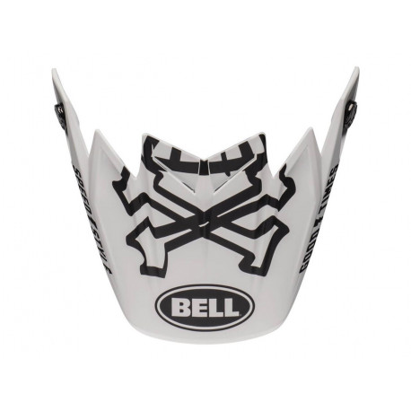 Visière BELL Moto 9 Flex Fasthouse WRWF blanc/noir/rouge