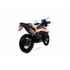 Silencieux SCORPION Serket Parallel inox/casquette ABS noir KTM 790 Adventure