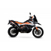 Silencieux SCORPION Serket Parallel céramique noire/casquette ABS noir KTM 790 Adventure