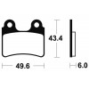 Plaquettes de frein TECNIUM Racing MX/Quad métal fritté - MOR 302