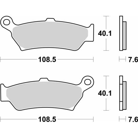 Plaquettes de frein BREMBO Off-Road métal fritté - 07BB43SP