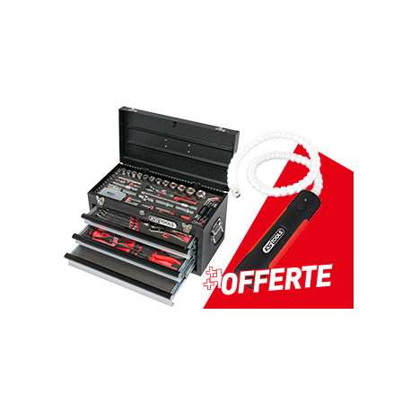 KIT PROMO COFFRE A OUTILS+LAMPES D'INSPECTION