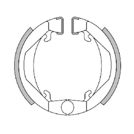 Mâchoires de frein POLINI For Race 80x18 avec ressorts