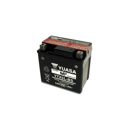 Batterie YUASA YTX5L-BS  (CBTX5L-BS / CBTX5LBS / BTX5L / FBTX5L)